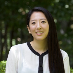 head shot of Jasmin Lee in Cedar Lane courtyard